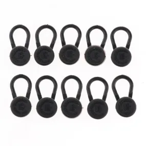 10Pcs Collar/Neck Extenders Wonder Button Shirts Expansion Unisex Black