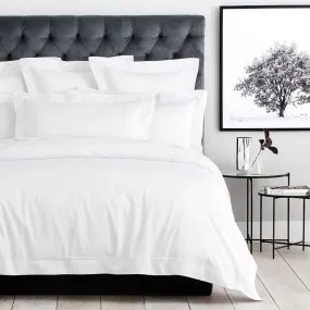 1200TC Palais White Quilt Cover by Sheridan