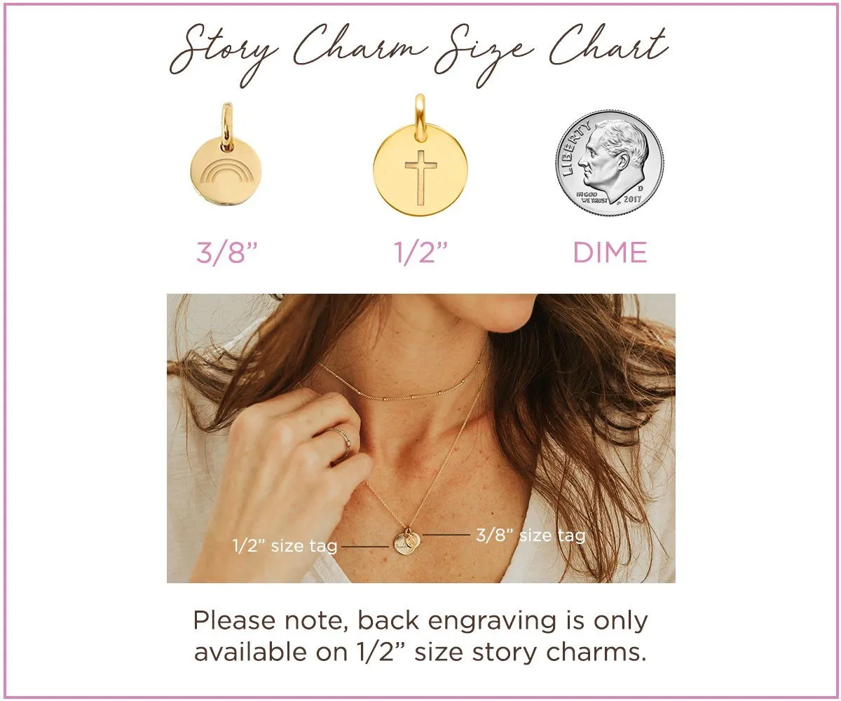14k Gold Engravable Paw Print Circle Tag