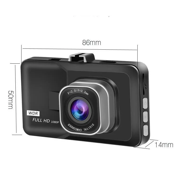 3 Inch 1080p Large-size Screen Monitors Car Driving Recorder