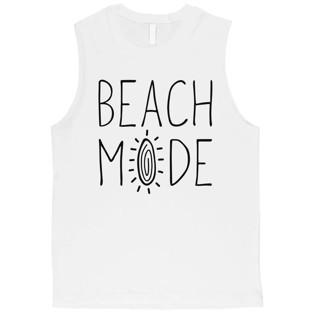 365 Printing Beach Mode Mens Relax Serene Mood Summer Vacation Muscle Shirt