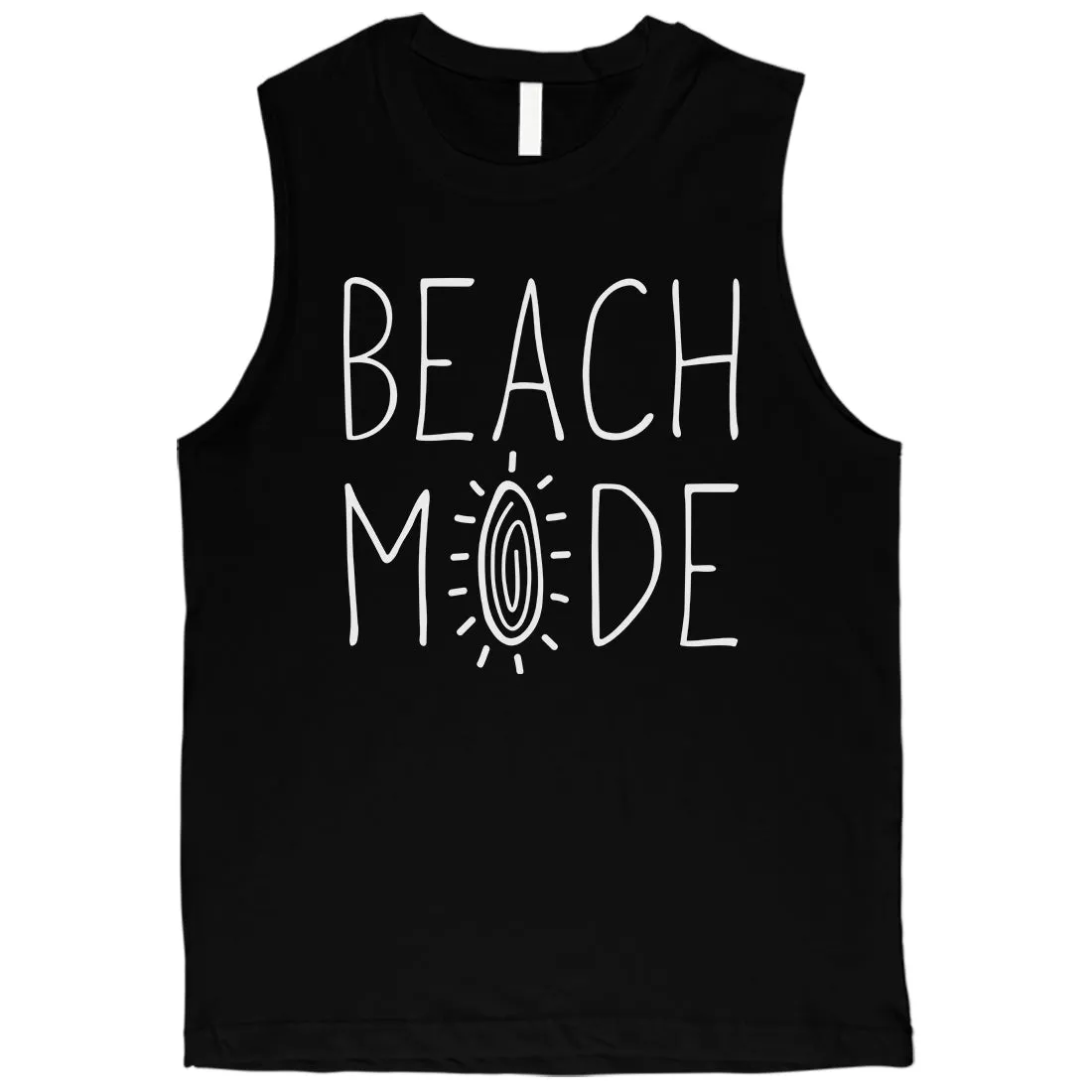 365 Printing Beach Mode Mens Relax Serene Mood Summer Vacation Muscle Shirt