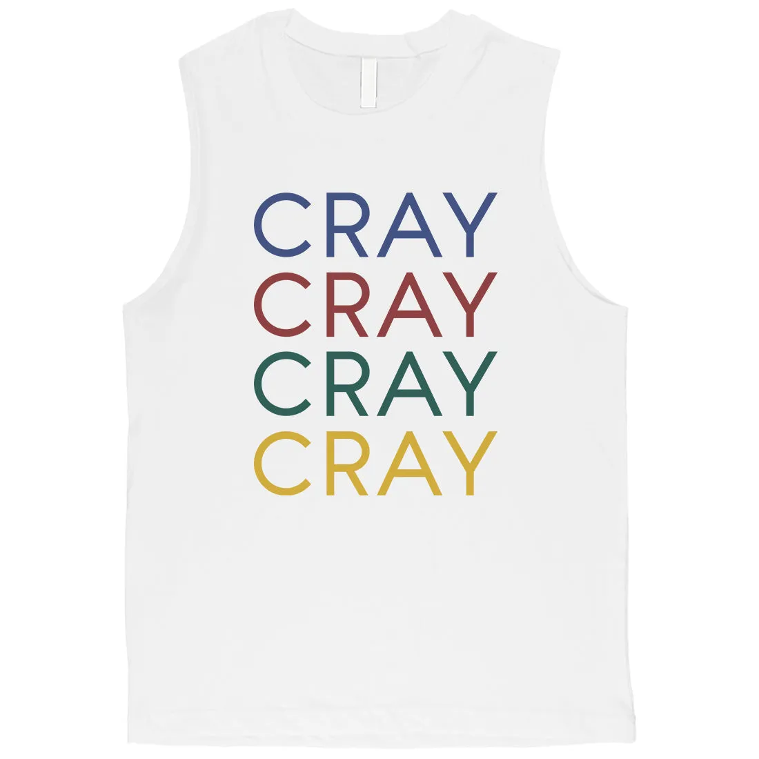 365 Printing Cray Mens Powerful Swag Tank Top Unique Gym Muscle Shirt Funny Gift