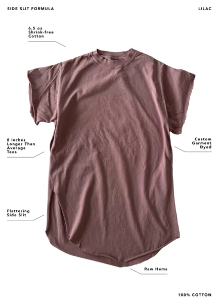 A WOMAN'S PLACE IS ON TOP SIDE SLIT TEE