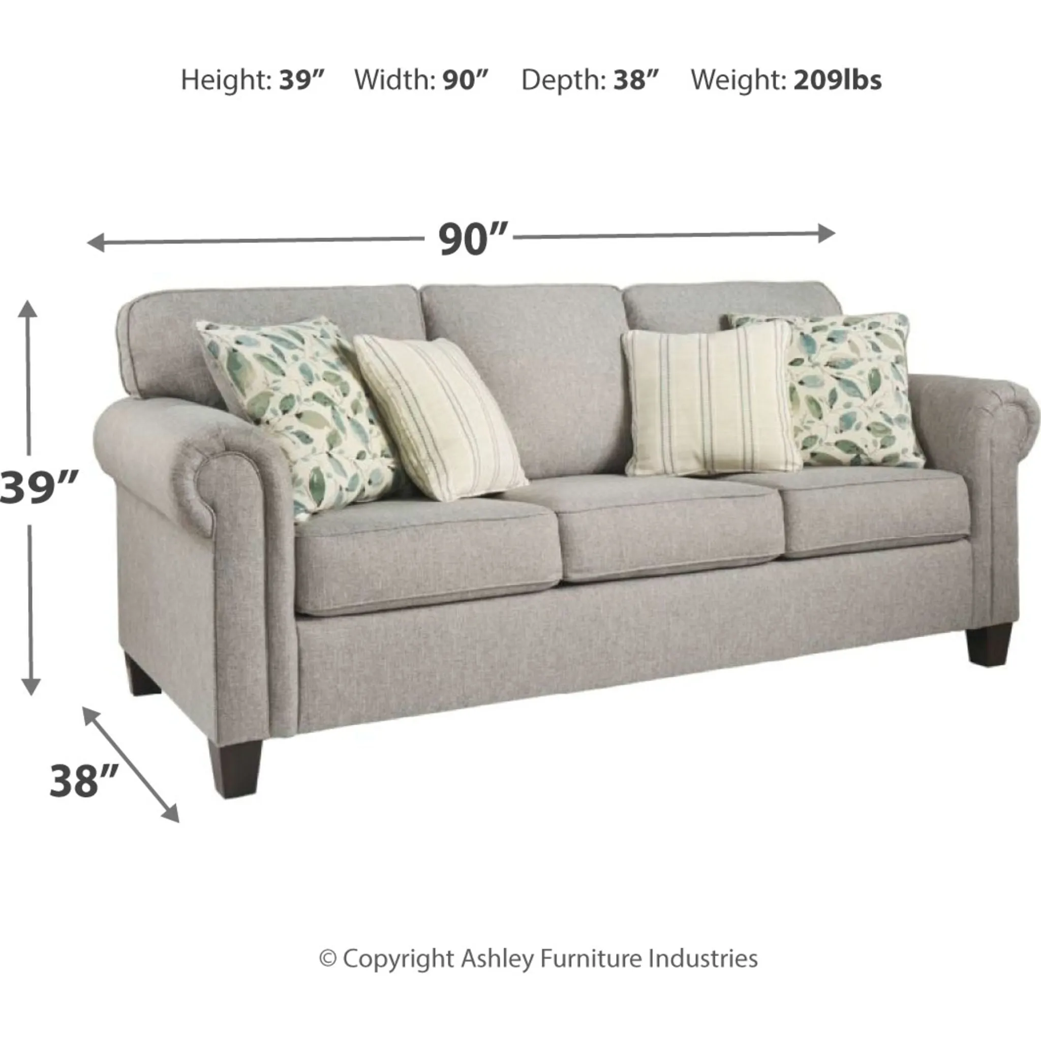 Alandari Queen Sleeper - Gray