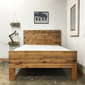 Alpine Sleigh Platform Bed Frame and Headboard
