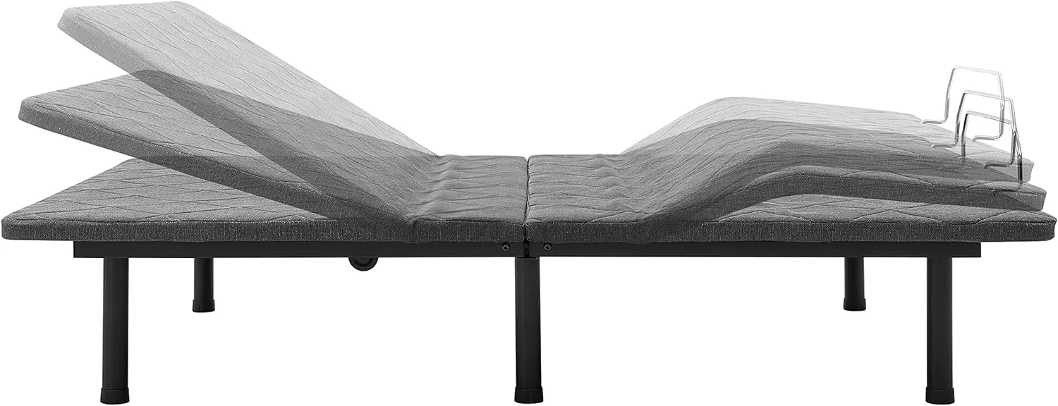 Amazon Basics Adjustable Bed Base with Head and Foot Incline   Remote Control (Full)