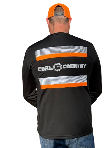 ANSI Class 2 Coal Country Reflective Long Sleeve Safety Shirt