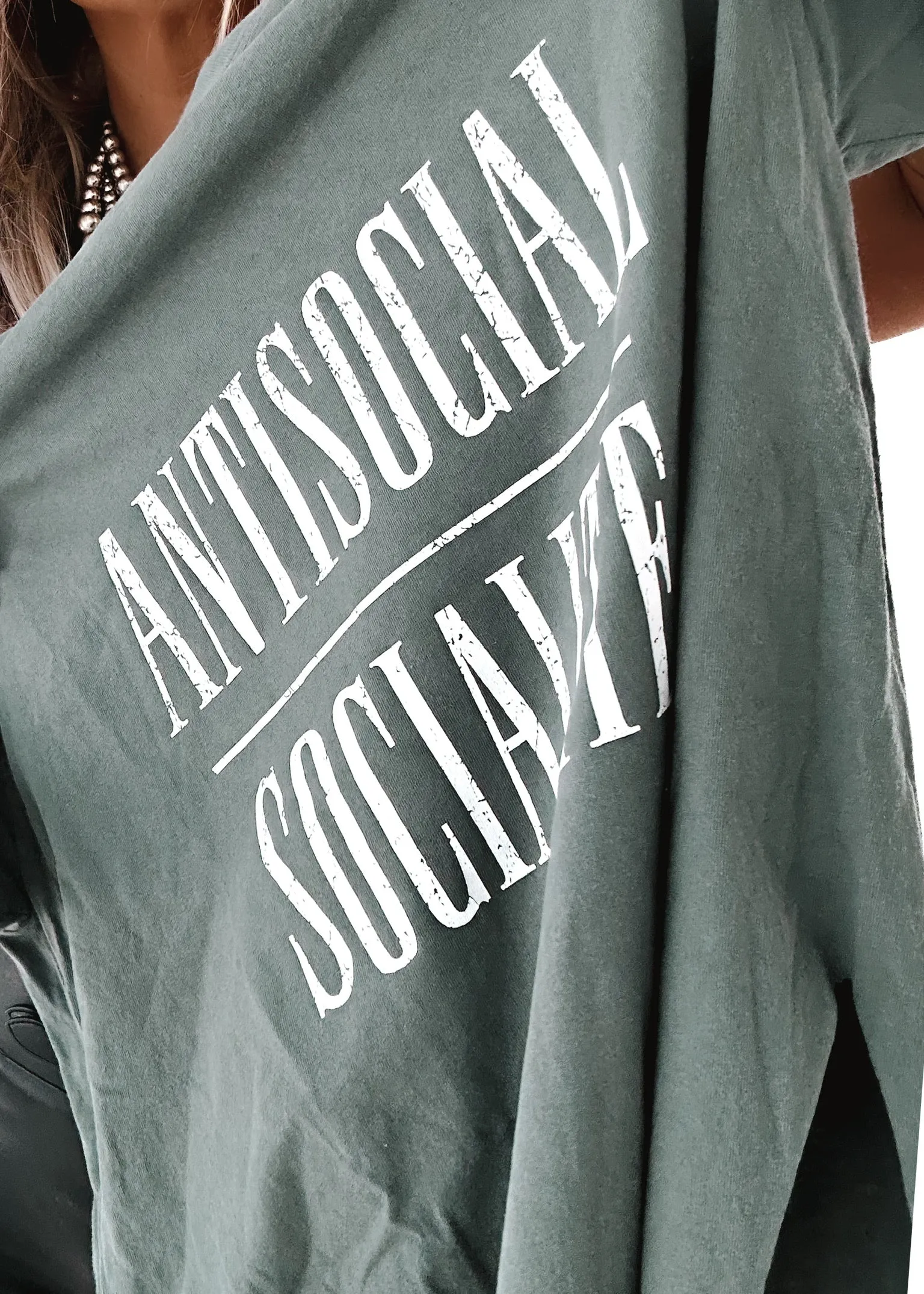 ANTISOCIAL SOCIALITE SIDE SLIT TEE