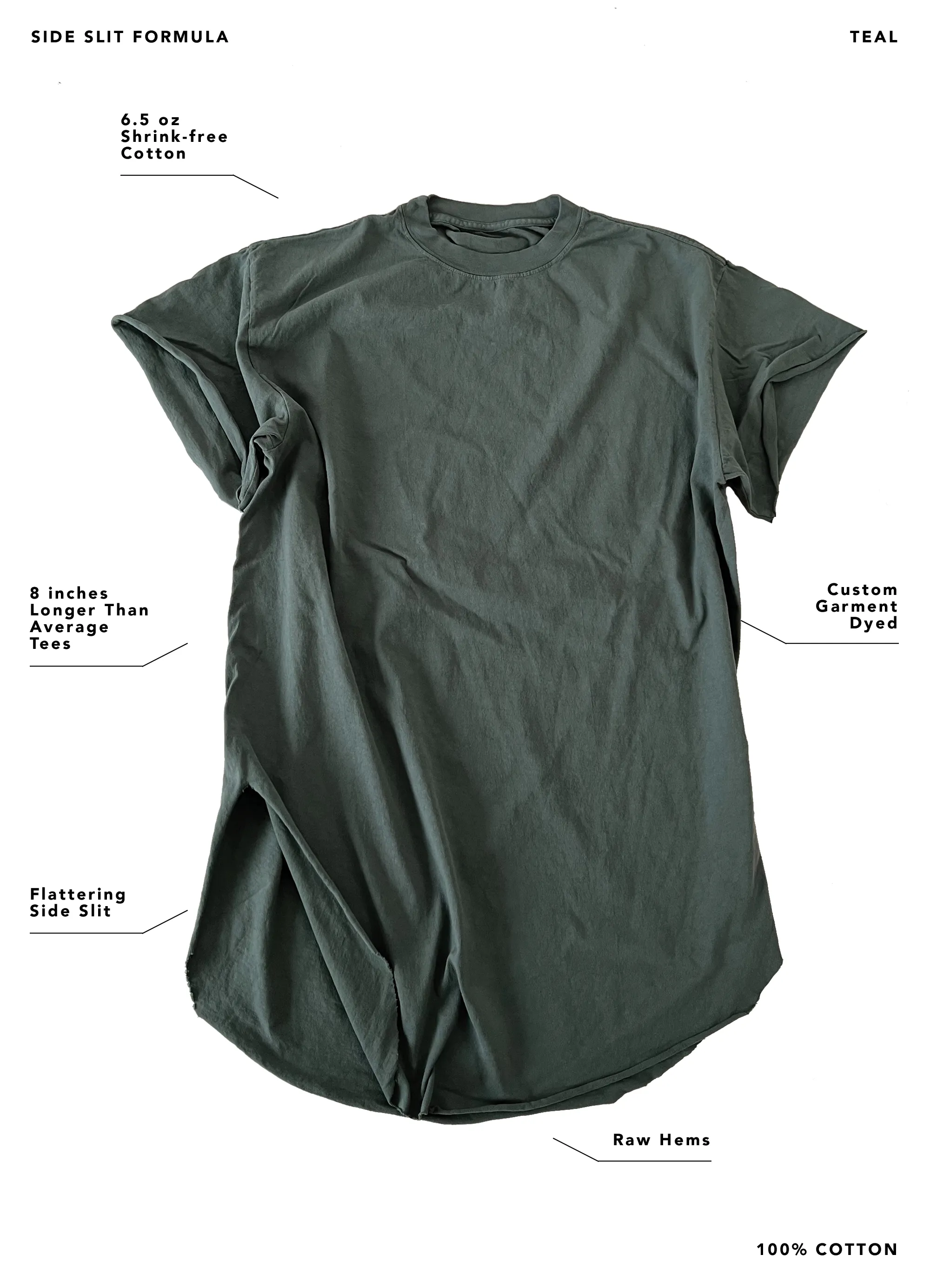 ANTISOCIAL SOCIALITE SIDE SLIT TEE
