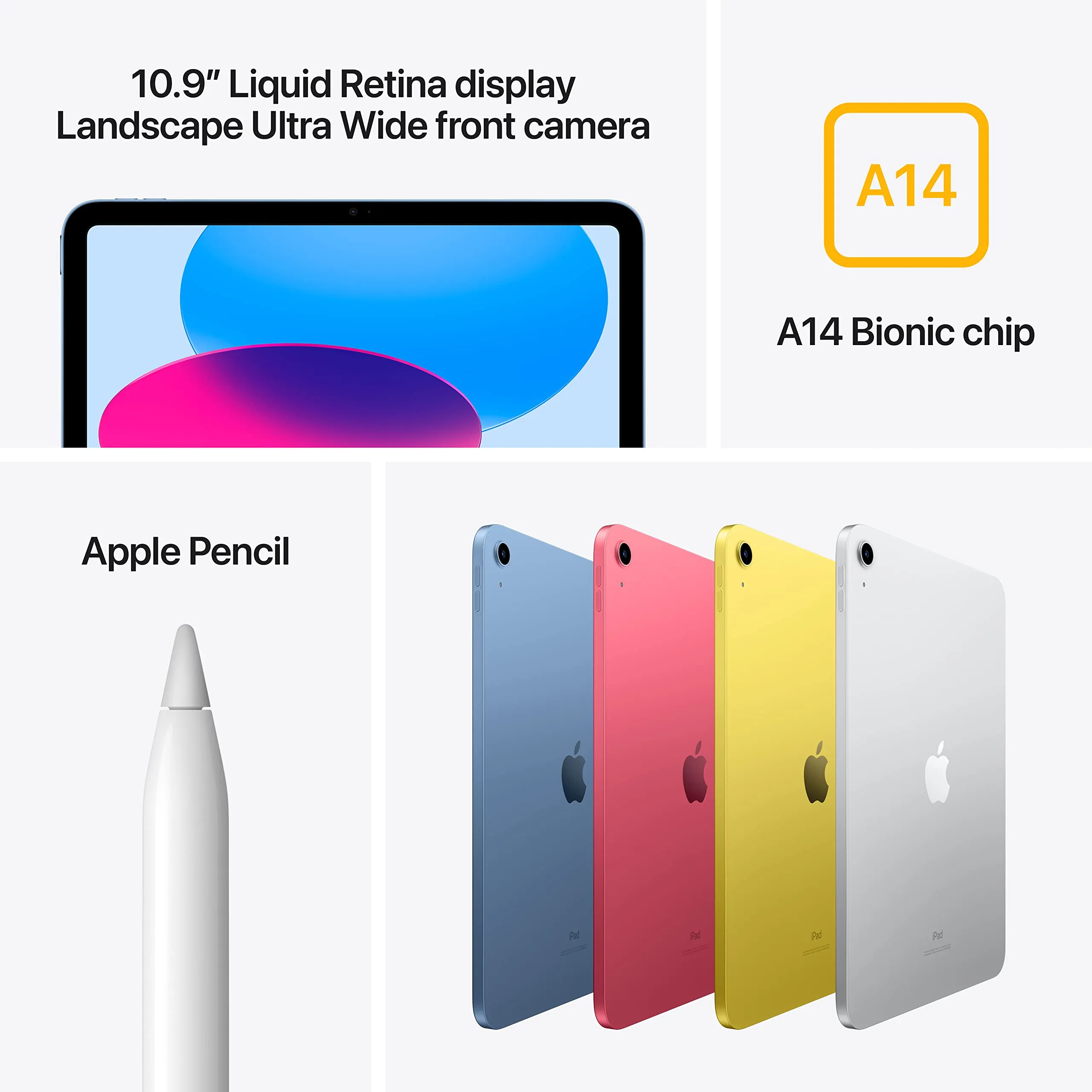 Apple 2022 10.9-inch iPad (Wi-Fi, 64GB) - Blue (10th generation)