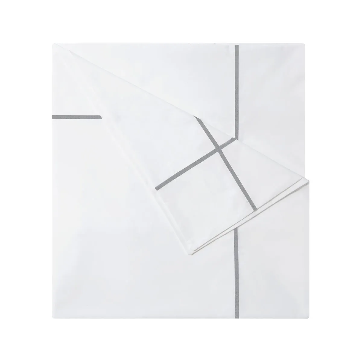 Athena Silver Organic Cotton Bedding by Yves Delorme