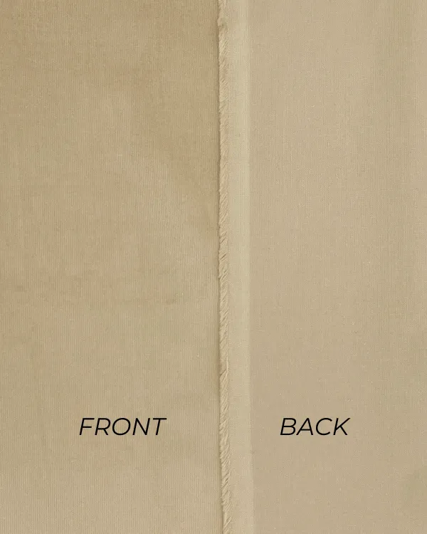 Beige 28 Wales Pinwales Cotton Spandex Stretch Corduroy 54”W
