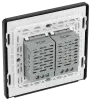 BG Evolve Matt Black Screwless Double Master Touch Dimmer Switch PCDMBTDM2B