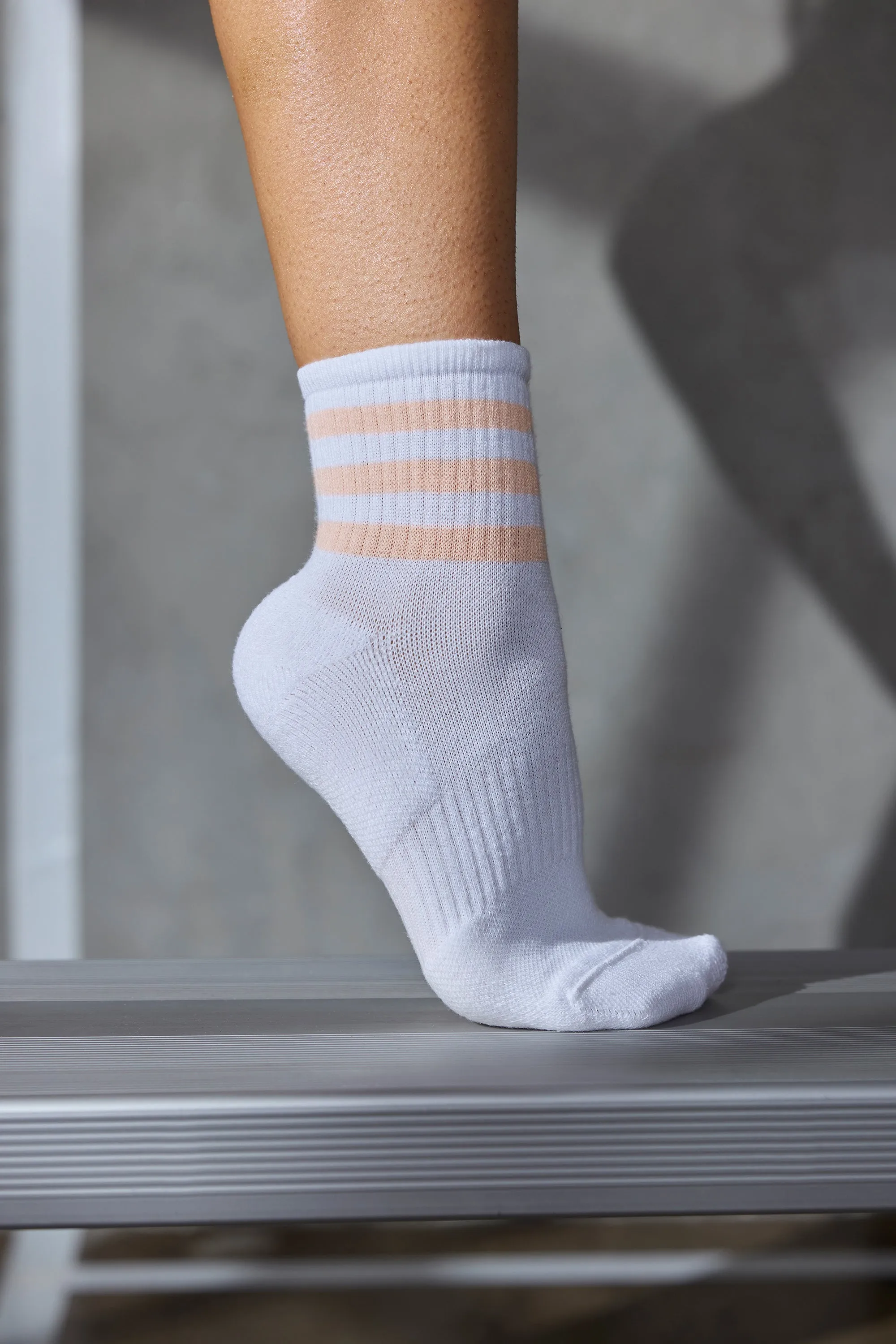 Branded Quarter Crew Sock Multipack in Multi