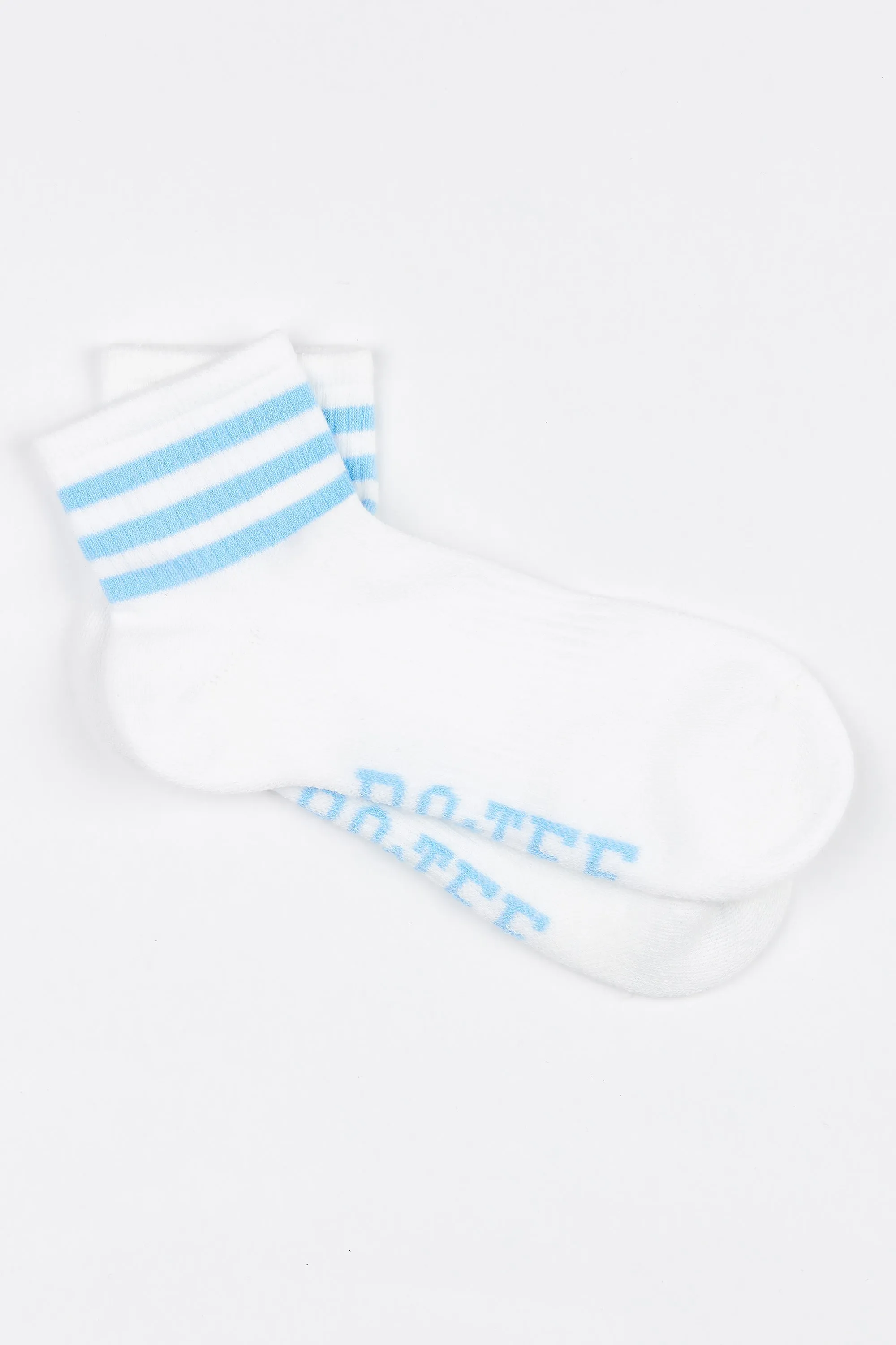 Branded Quarter Crew Sock Multipack in Multi