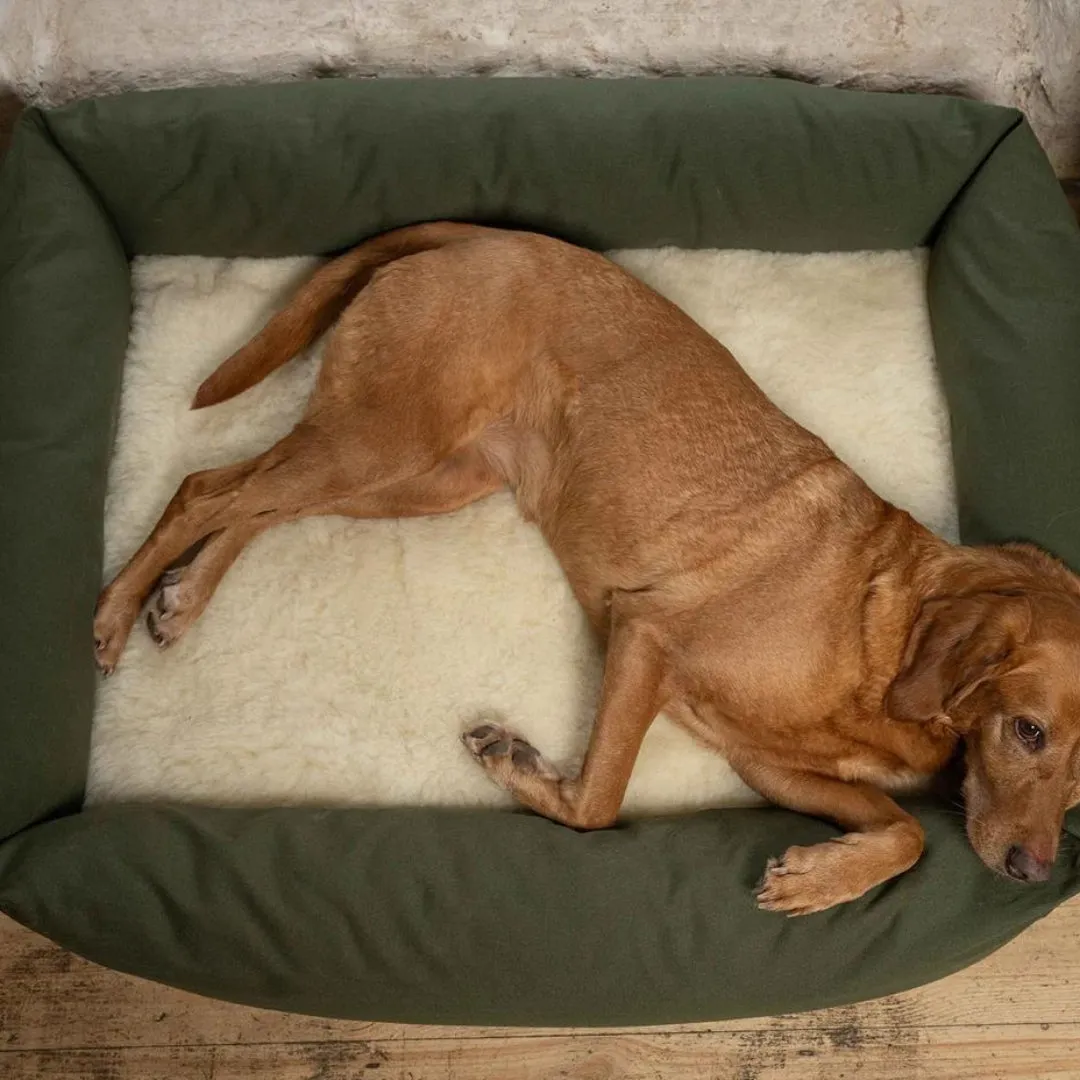 Burnham Bolster Dog Bed - Denim