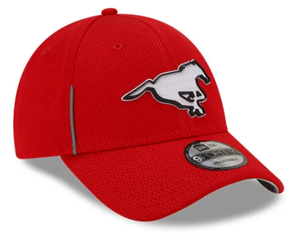 Calgary Stampeders CFL Football New Era Sideline 9Forty Red Adjustable Cap Hat