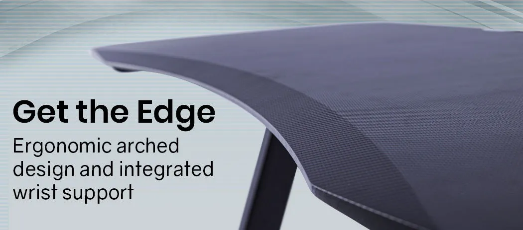 Carbon Fiber Gaming Desk, Z-Frame, Ergonomic - OVERDRIVE
