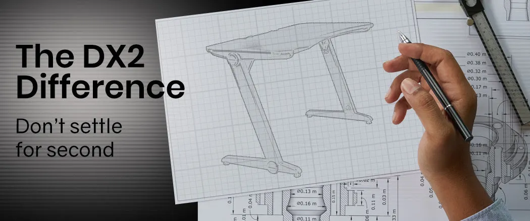 Carbon Fiber Gaming Desk, Z-Frame, Ergonomic - OVERDRIVE
