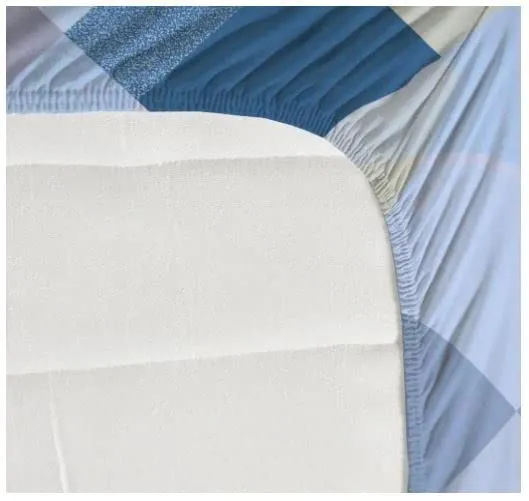 Castiqa Elastic Fitted Supersoft Premium Brushed Cotton 200TC Double Bedsheets King Size 78x72 Inch with 2 Pillow Covers (Fits Upto Mattress of 10 Inches (Kr Check)
