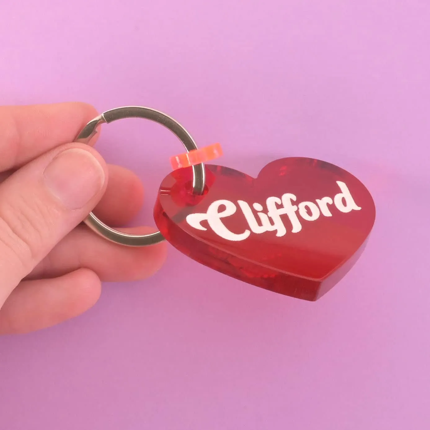 Clifford, Lucy Heart Personalized Pet Tag