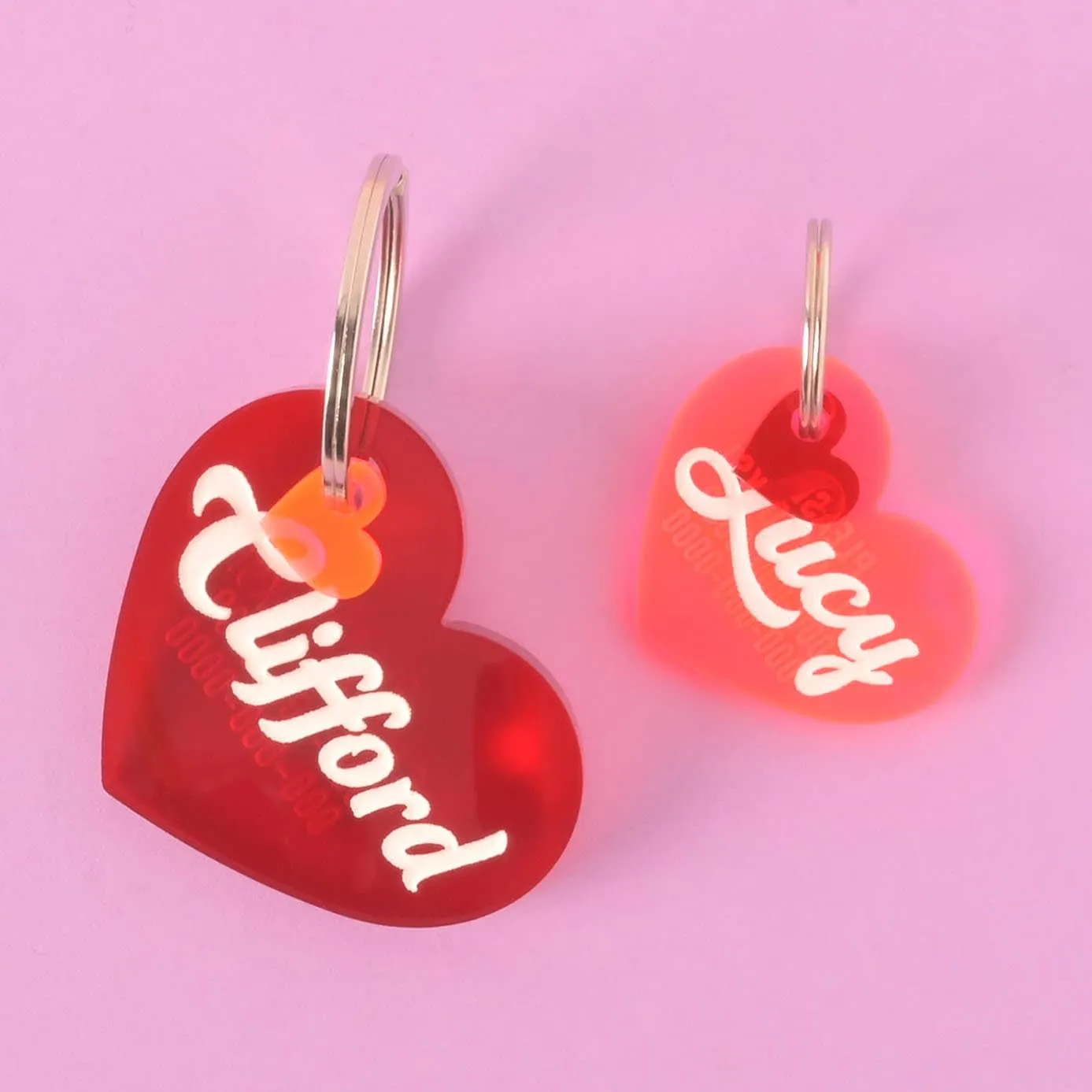 Clifford, Lucy Heart Personalized Pet Tag