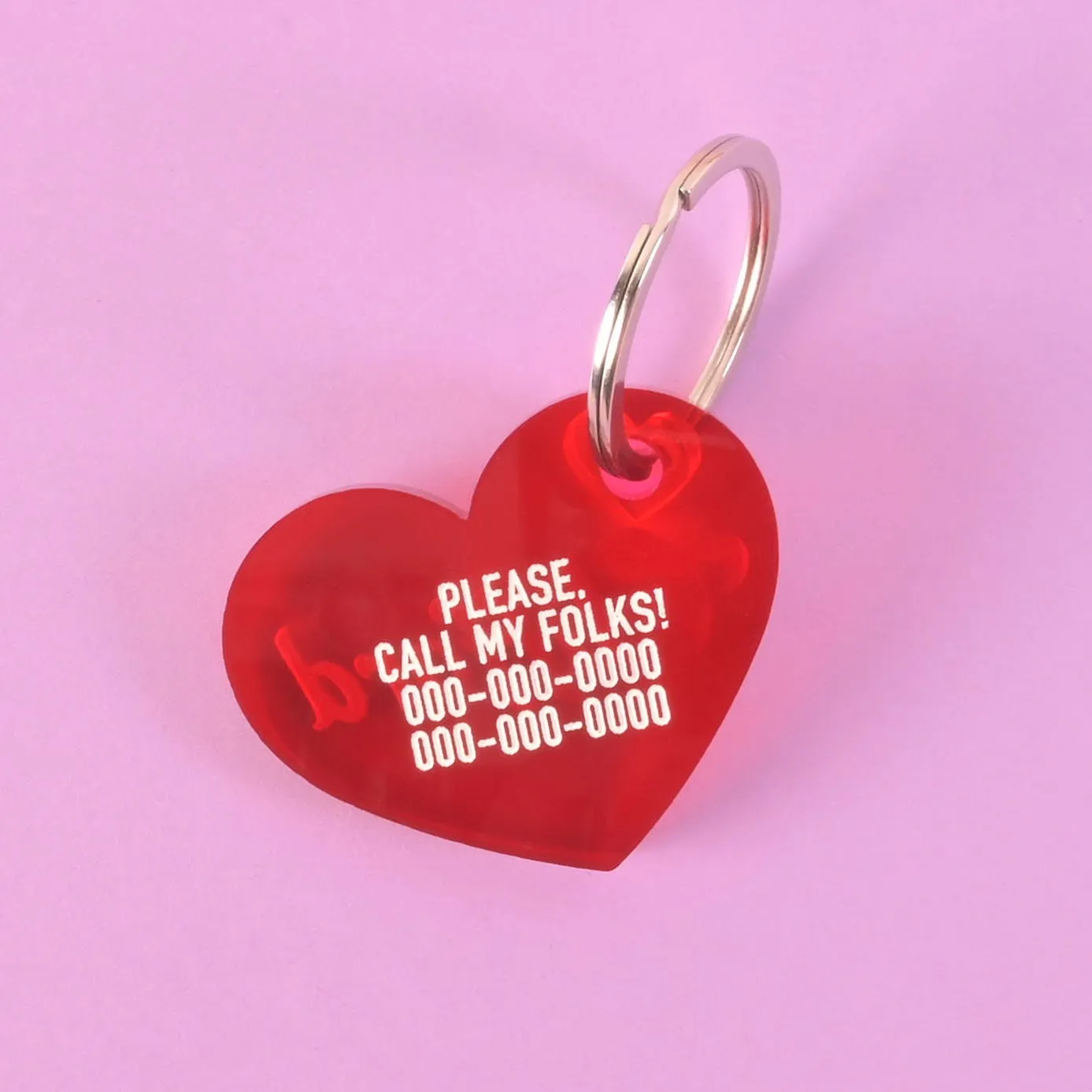 Clifford, Lucy Heart Personalized Pet Tag