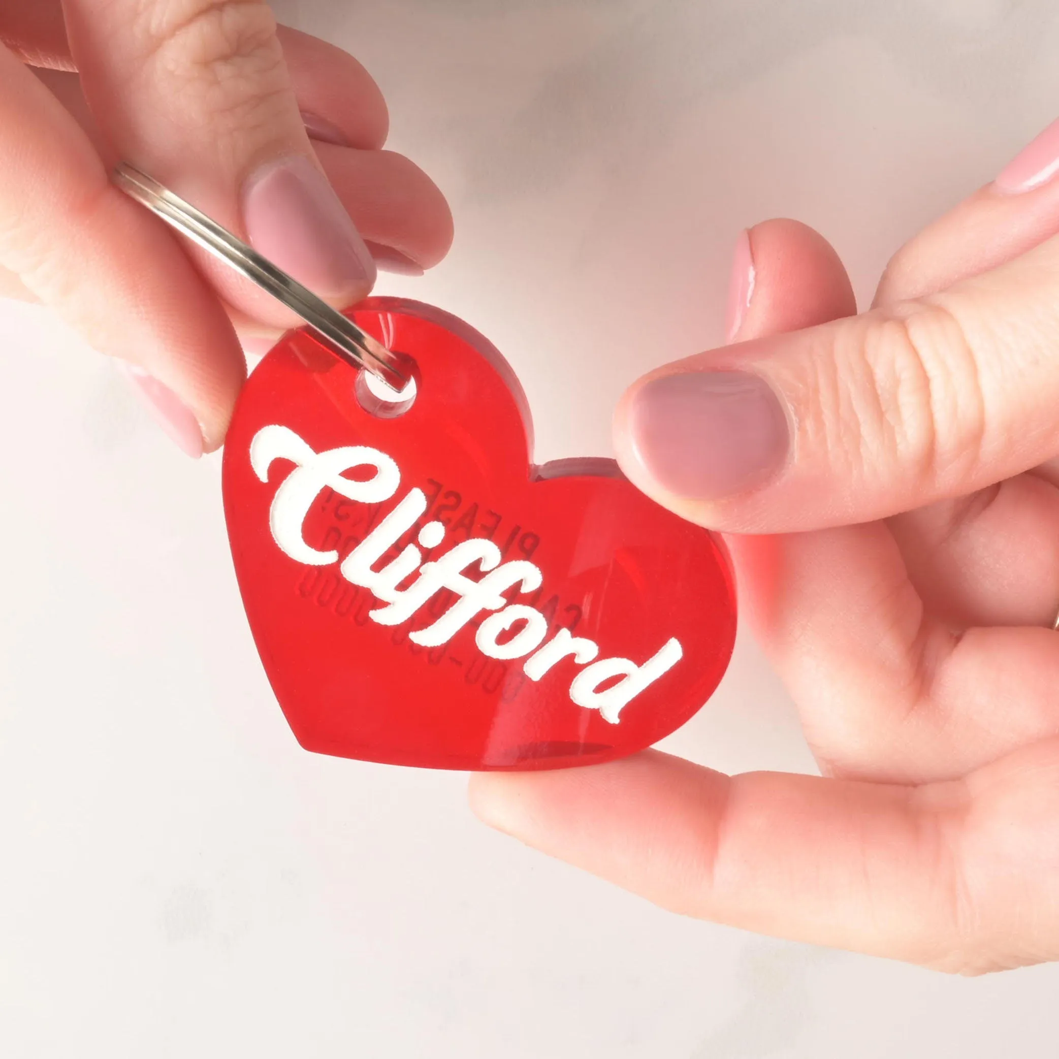Clifford, Lucy Heart Personalized Pet Tag