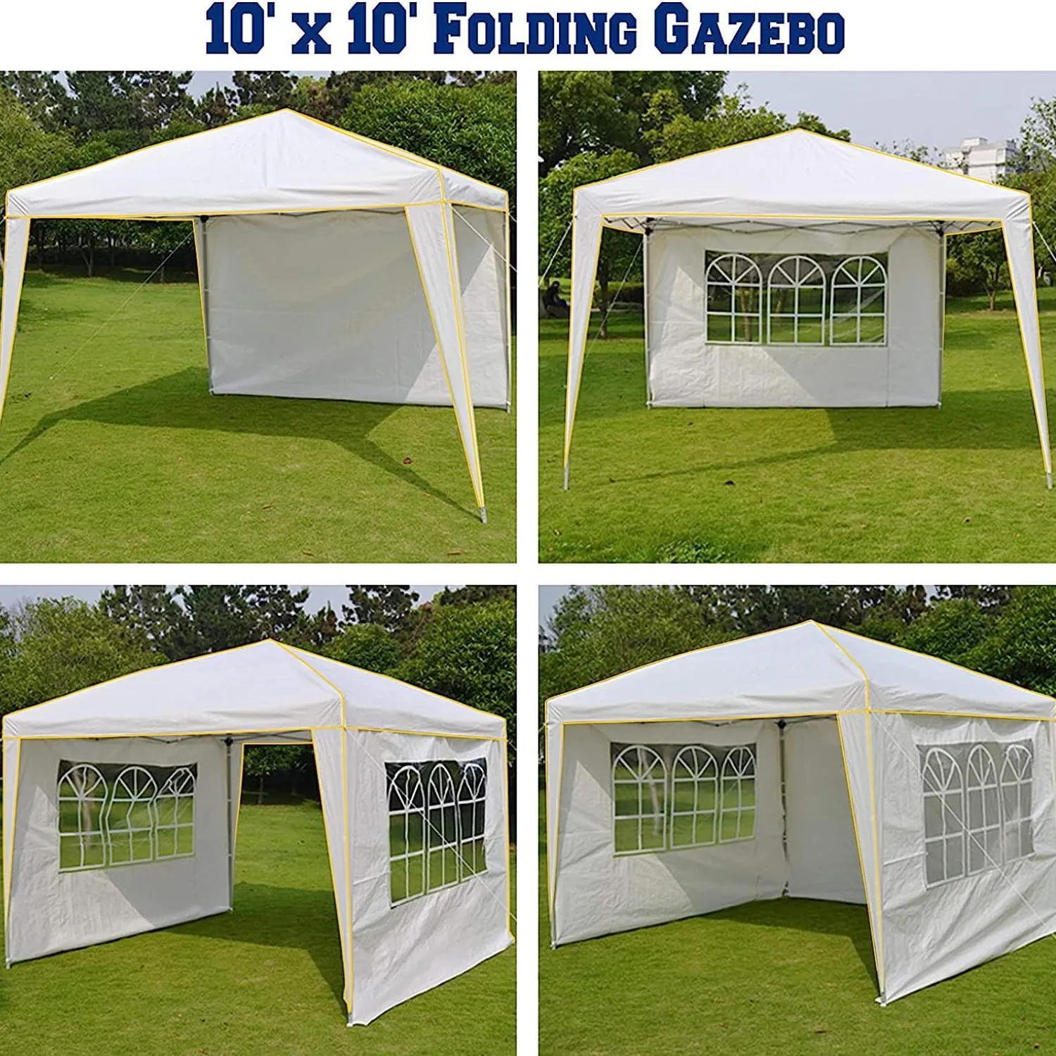COBIZI 10x10 Pop Up Outdoor Waterproof Commercial Canopy