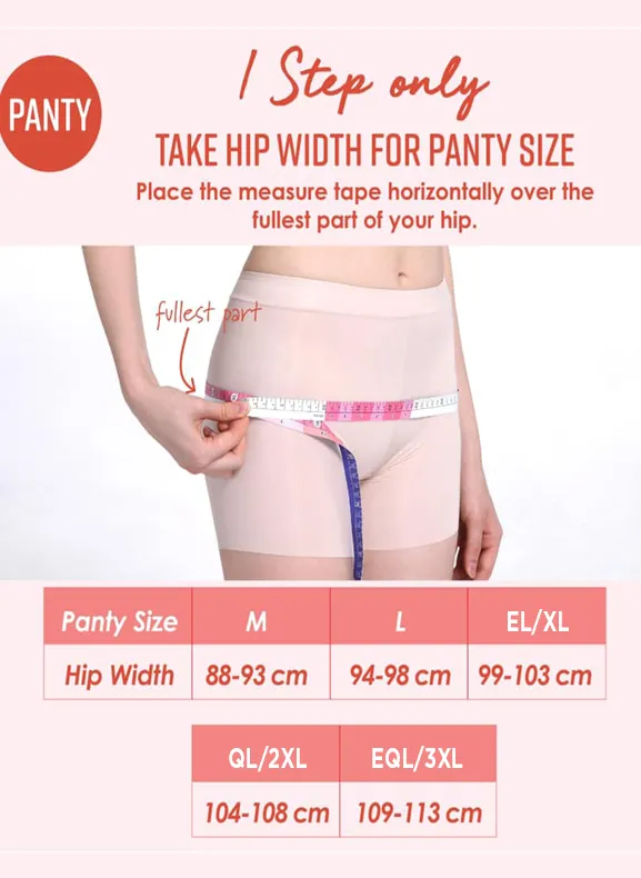 Comfort Briefs Maxi Set Panty A20-073023 (1 set 3 piece)