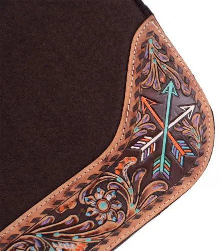 Contoured Felt Saddle ~Flower & Arrow