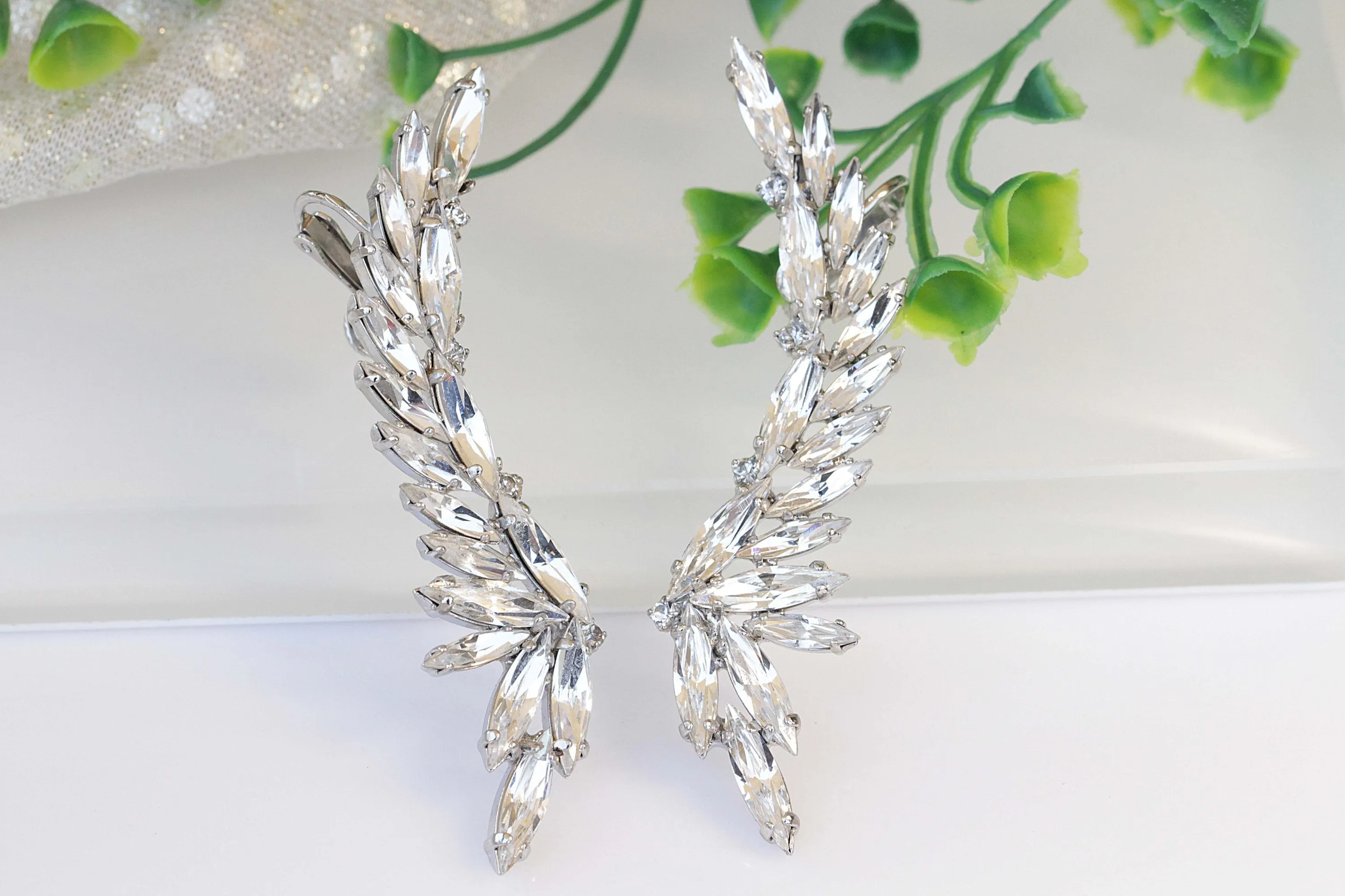 Crystal EAR CLIMBER EARRINGS
