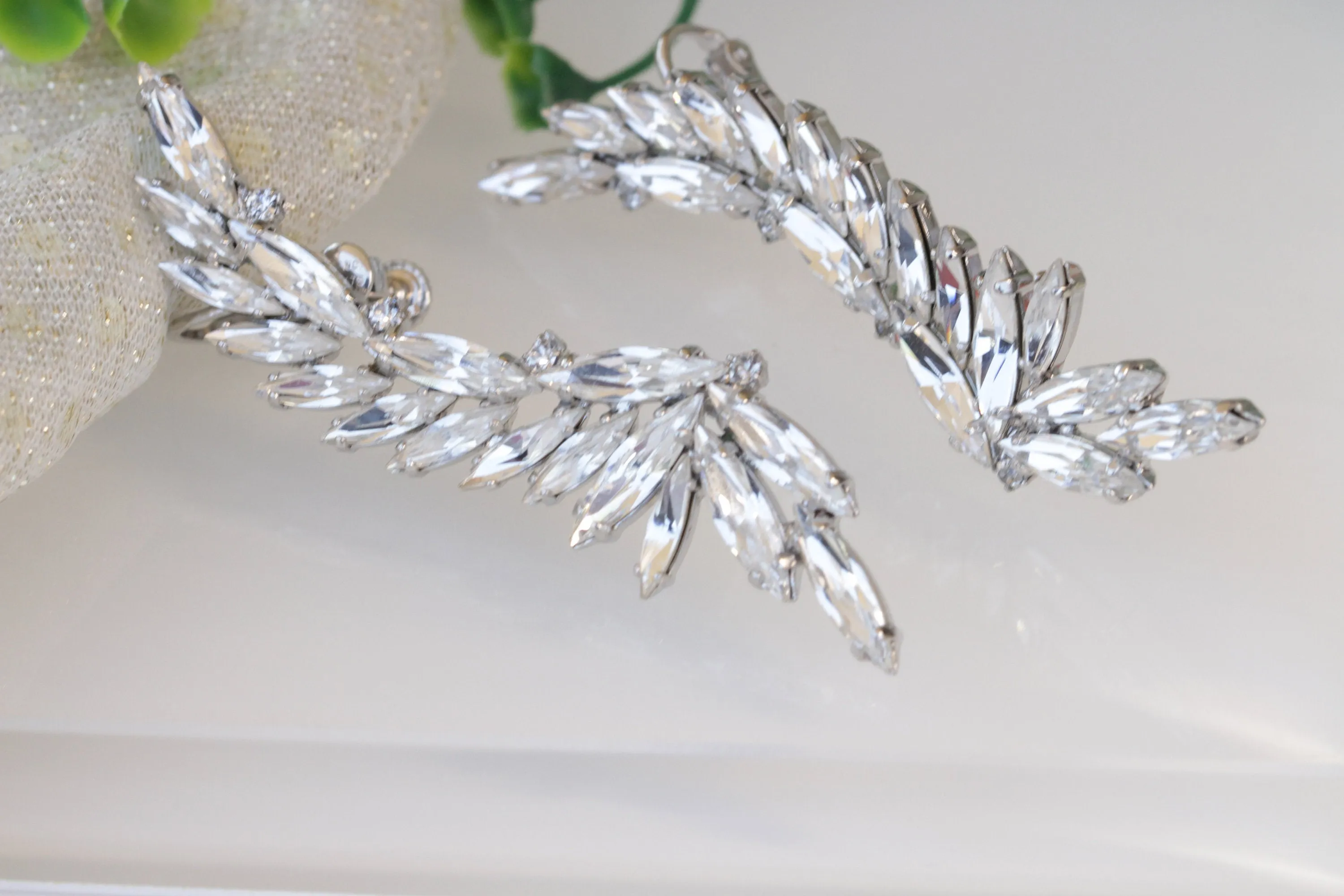 Crystal EAR CLIMBER EARRINGS