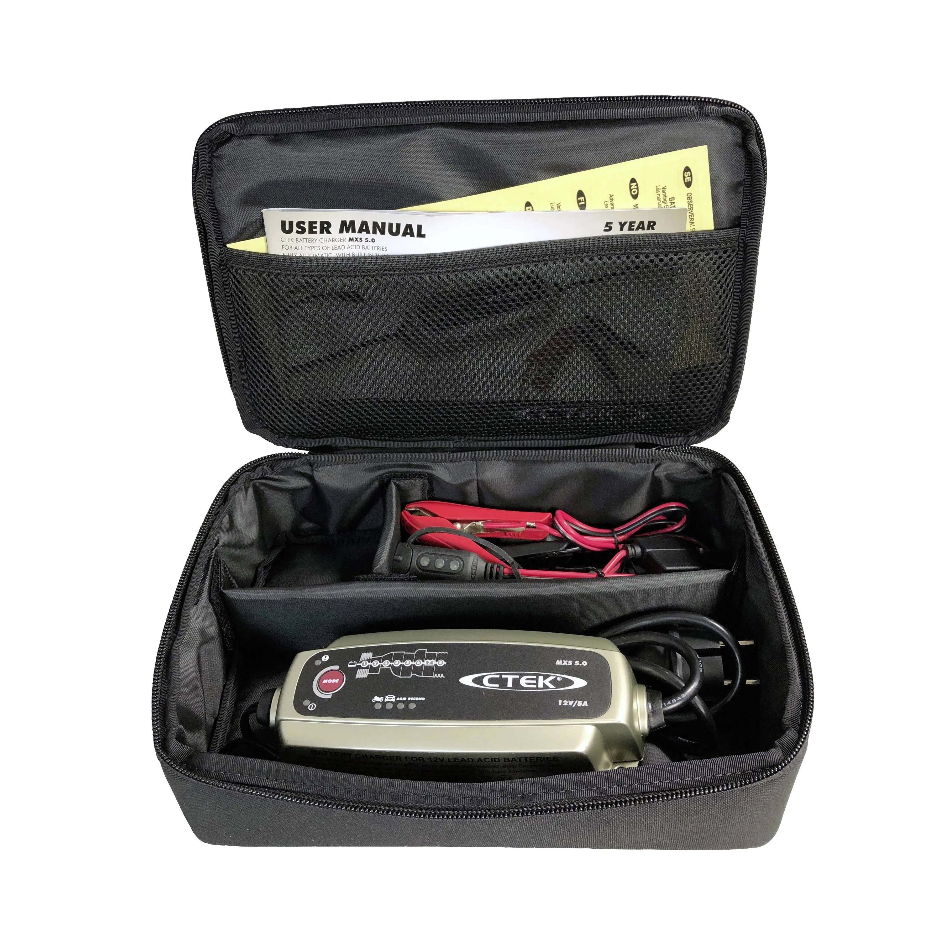 CTEK MXS 5.0 Battery Charger Value Pack with Carry Case Bag