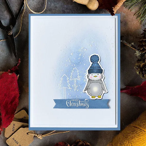 Cute Christmas Penguin Stamp Set (11pcs) (SCRA-PW0004-454)