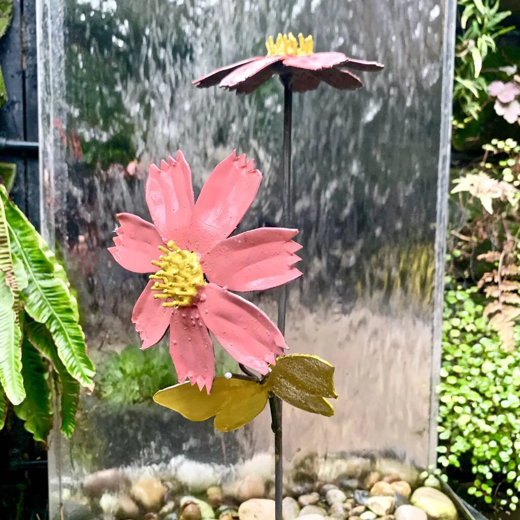 Daisy And Butterfly Garden Stake