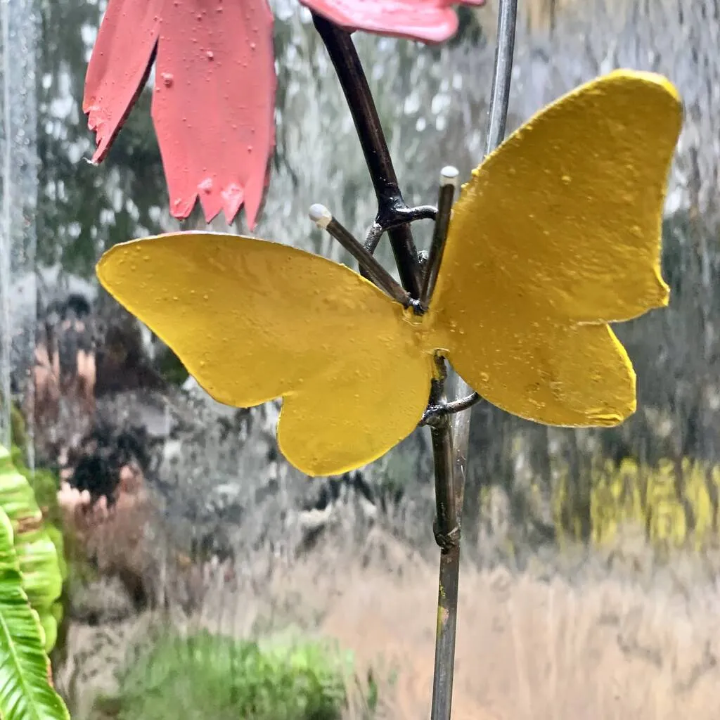 Daisy And Butterfly Garden Stake