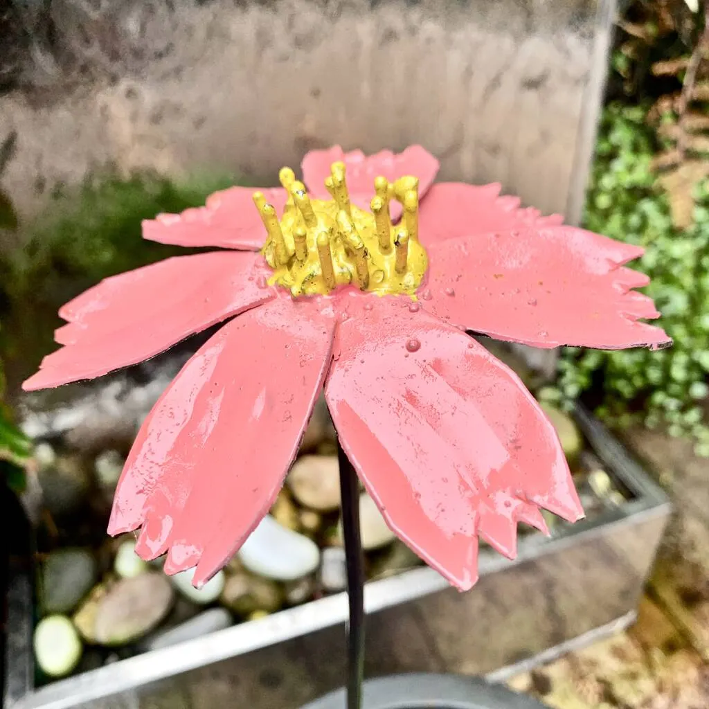 Daisy And Butterfly Garden Stake
