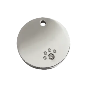 Diamante Circle Pet ID Tag