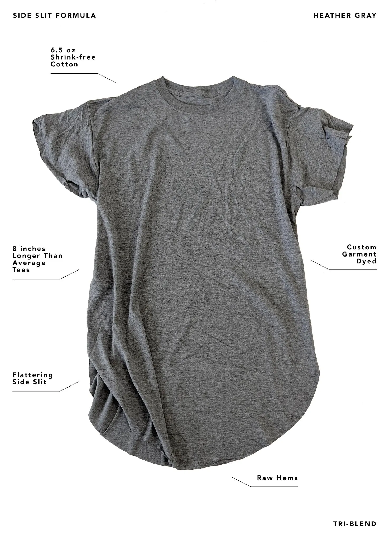 DO NO HARM SIDE SLIT TEE