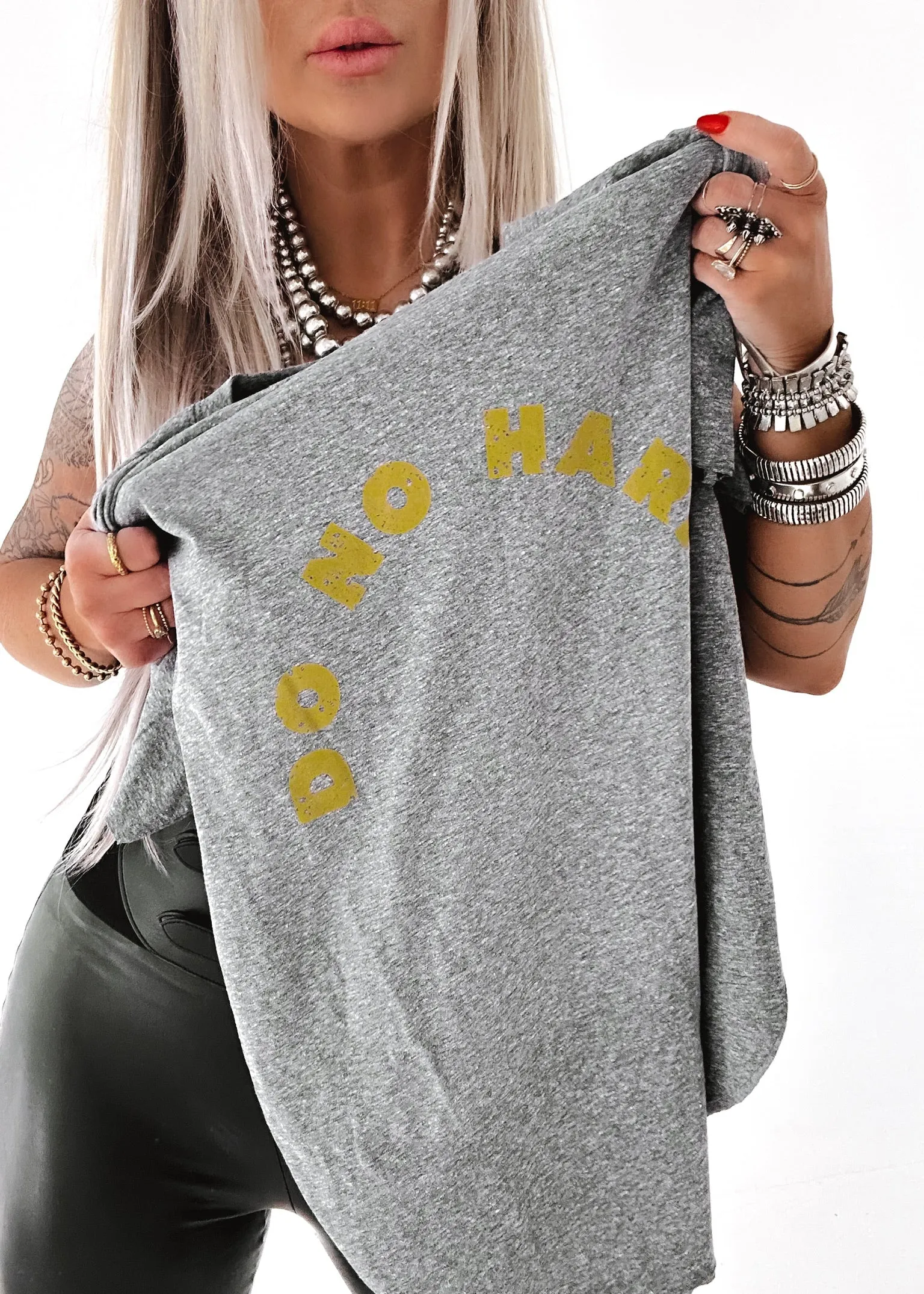 DO NO HARM SIDE SLIT TEE