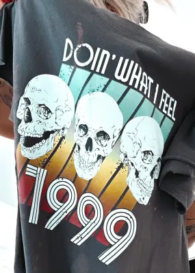 DOIN' WHAT I FEEL 1999 BLEACHED OUT SIDE SLIT TEE