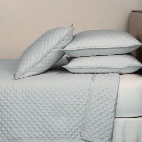 Double Diamond Silver Coverlet Set by Ann Gish