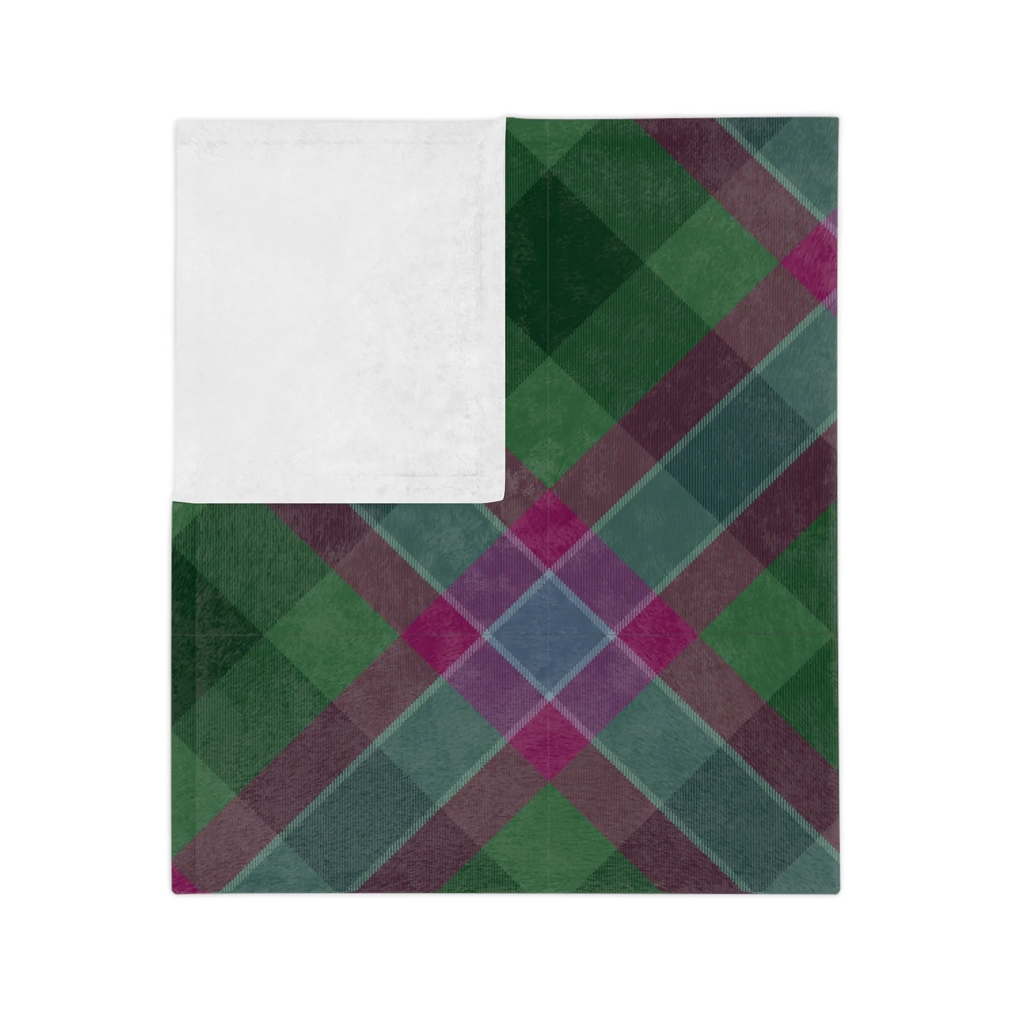 Dunans Rising Tartan Velveteen Minky Blanket
