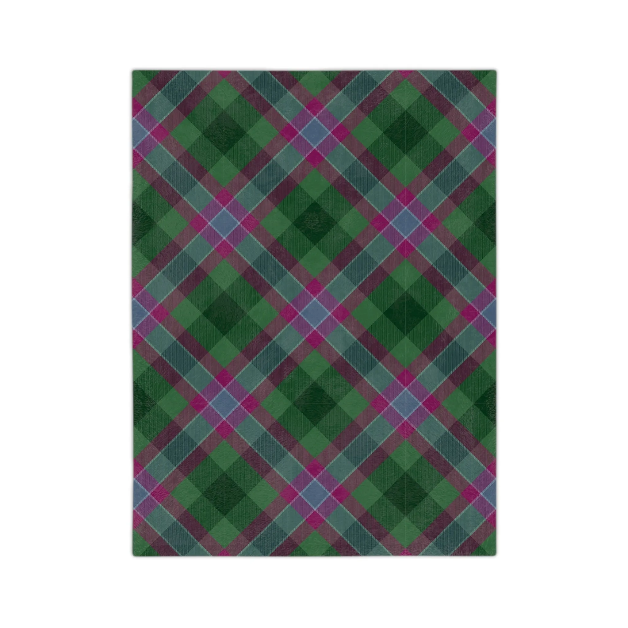 Dunans Rising Tartan Velveteen Minky Blanket