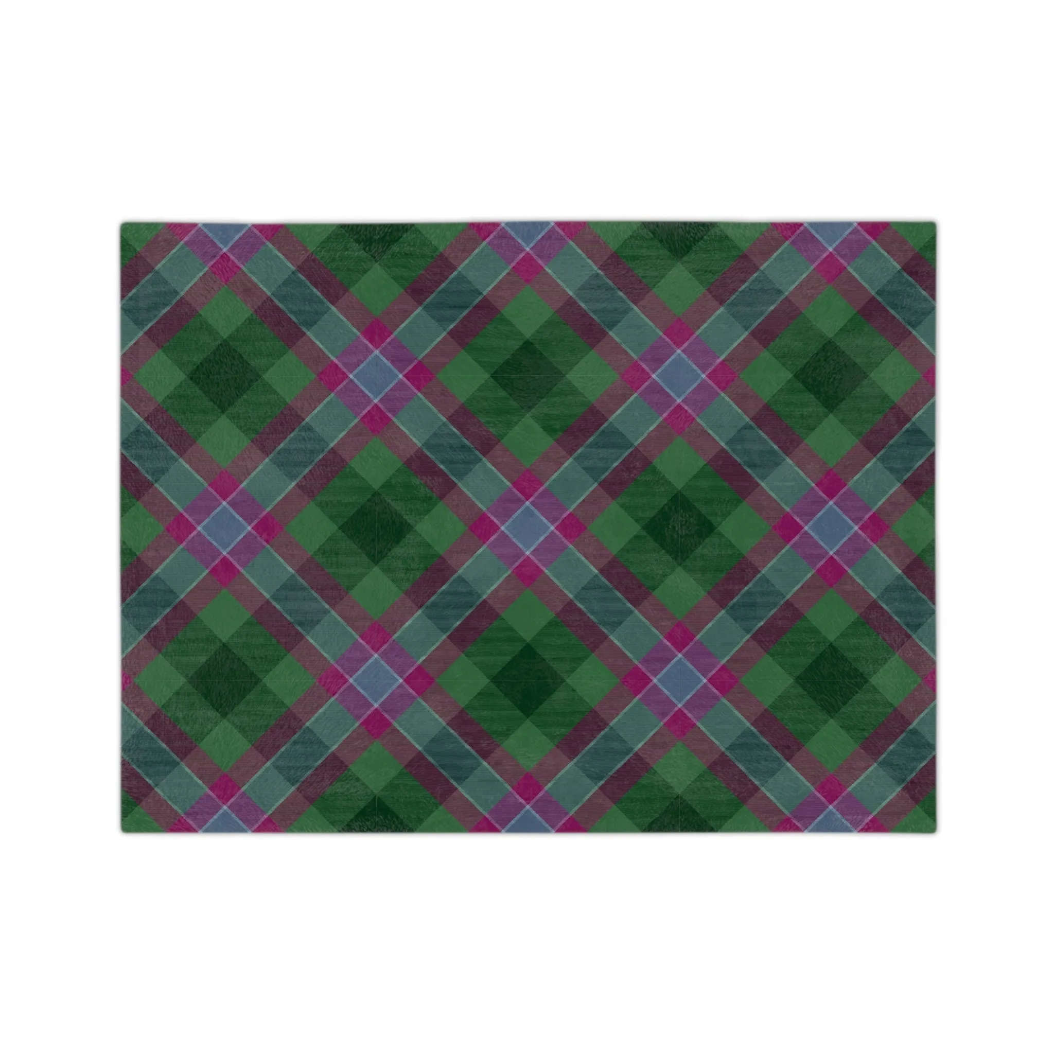 Dunans Rising Tartan Velveteen Minky Blanket