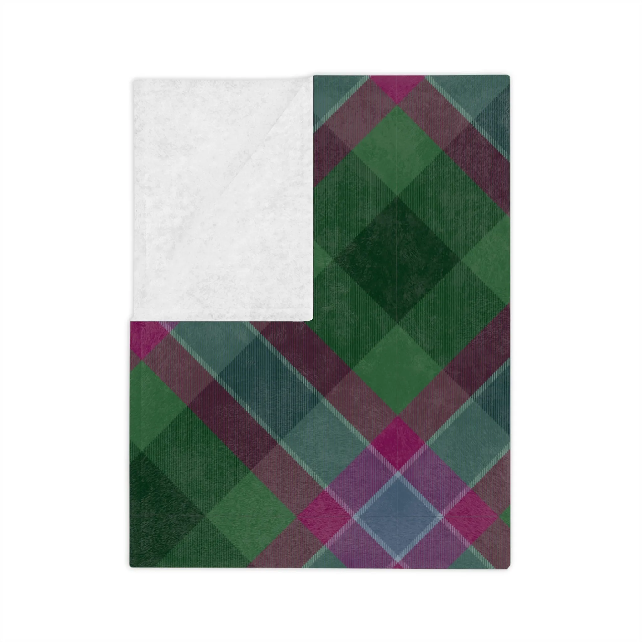 Dunans Rising Tartan Velveteen Minky Blanket