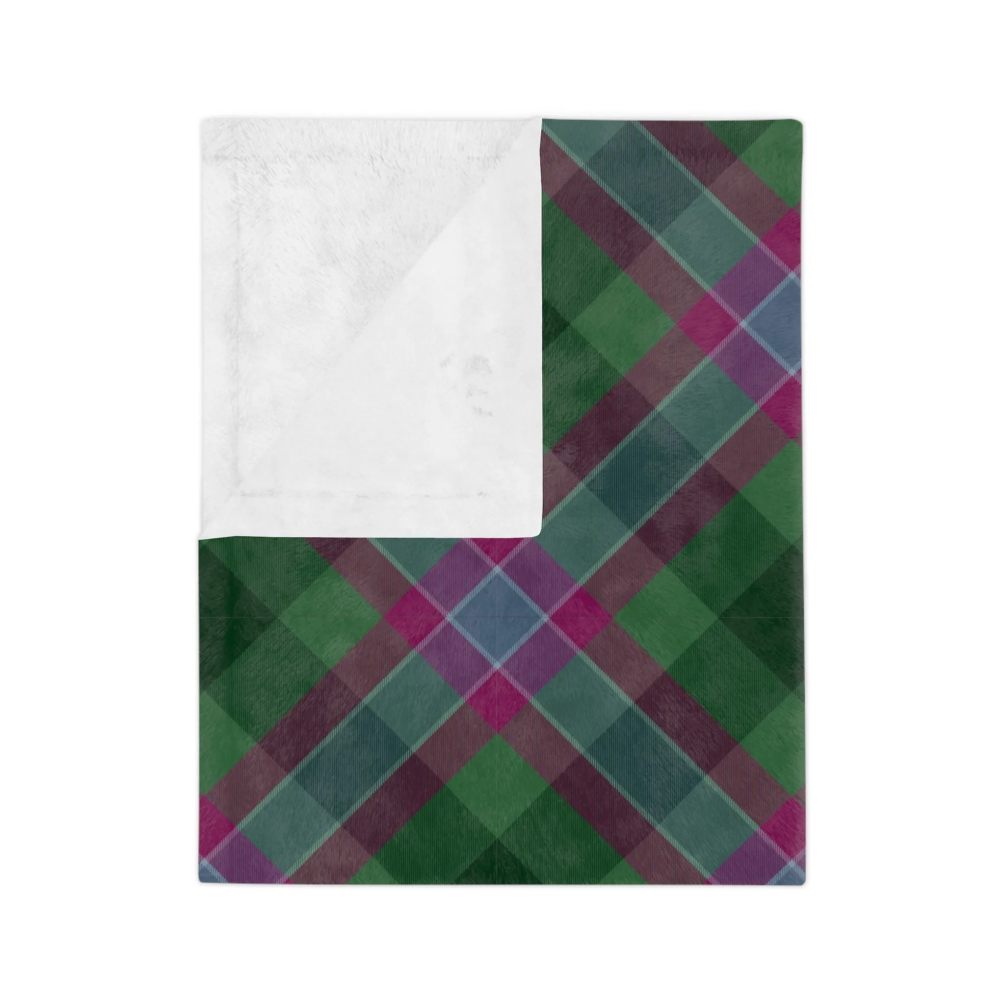 Dunans Rising Tartan Velveteen Minky Blanket