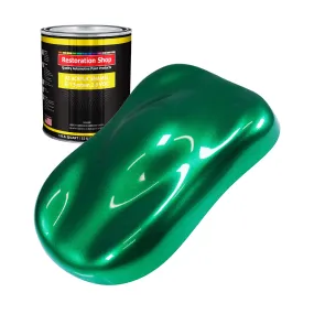 Emerald Green Metallic Acrylic Enamel Auto Paint - Quart Paint Color Only - Professional Single Stage Automotive Car Truck Equipment Coating, 2.8 VOC